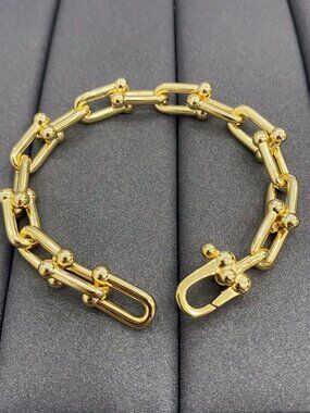 Tiffany & Co. Women Fashion Gold HardWear Bracelets